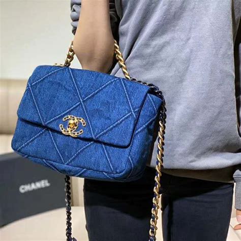 chanel 19 blue bag|chanel 19 handbag price.